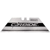 Stanley FatMax 2-11-800 Pack hojas de cuchillo de alto rendimiento Carbide- Plateado- Estandar- Set de 10 Piezas
